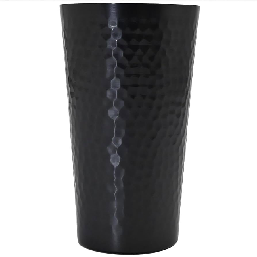 Amazon｜新光金属(Sinkoukinzoku) 黒銅仕上げ銅製鎚目タンブラー